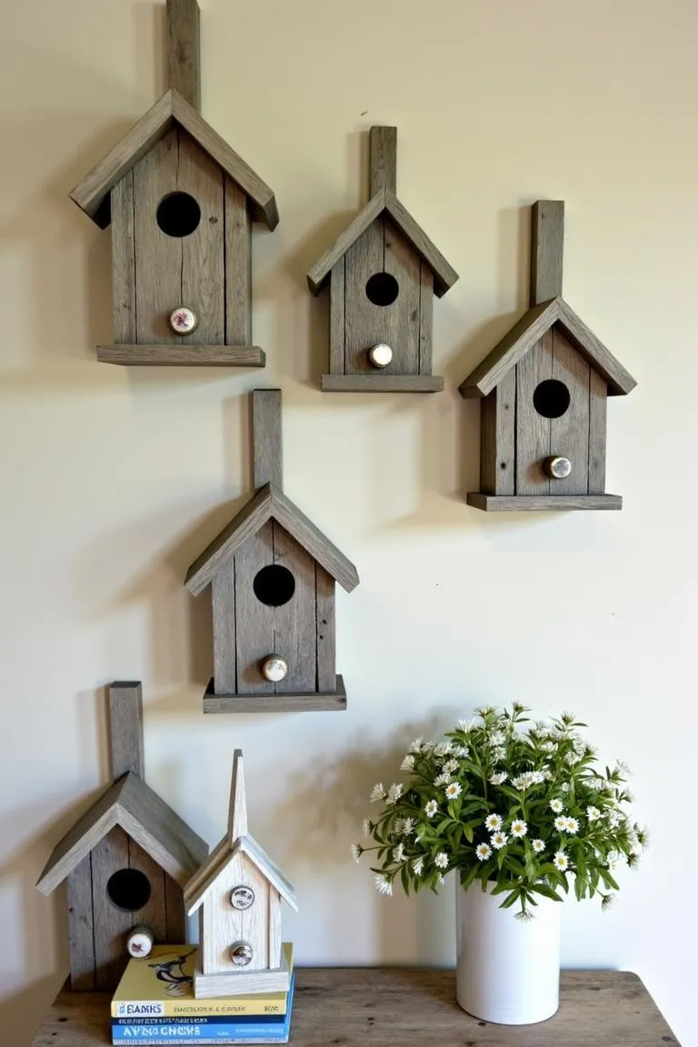 16. Decorate with Birdhouses