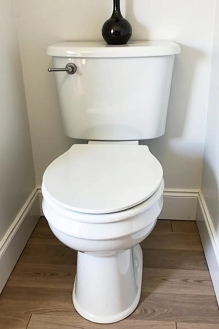 18. Modern Toilet with a Vintage-Style Flush Handle