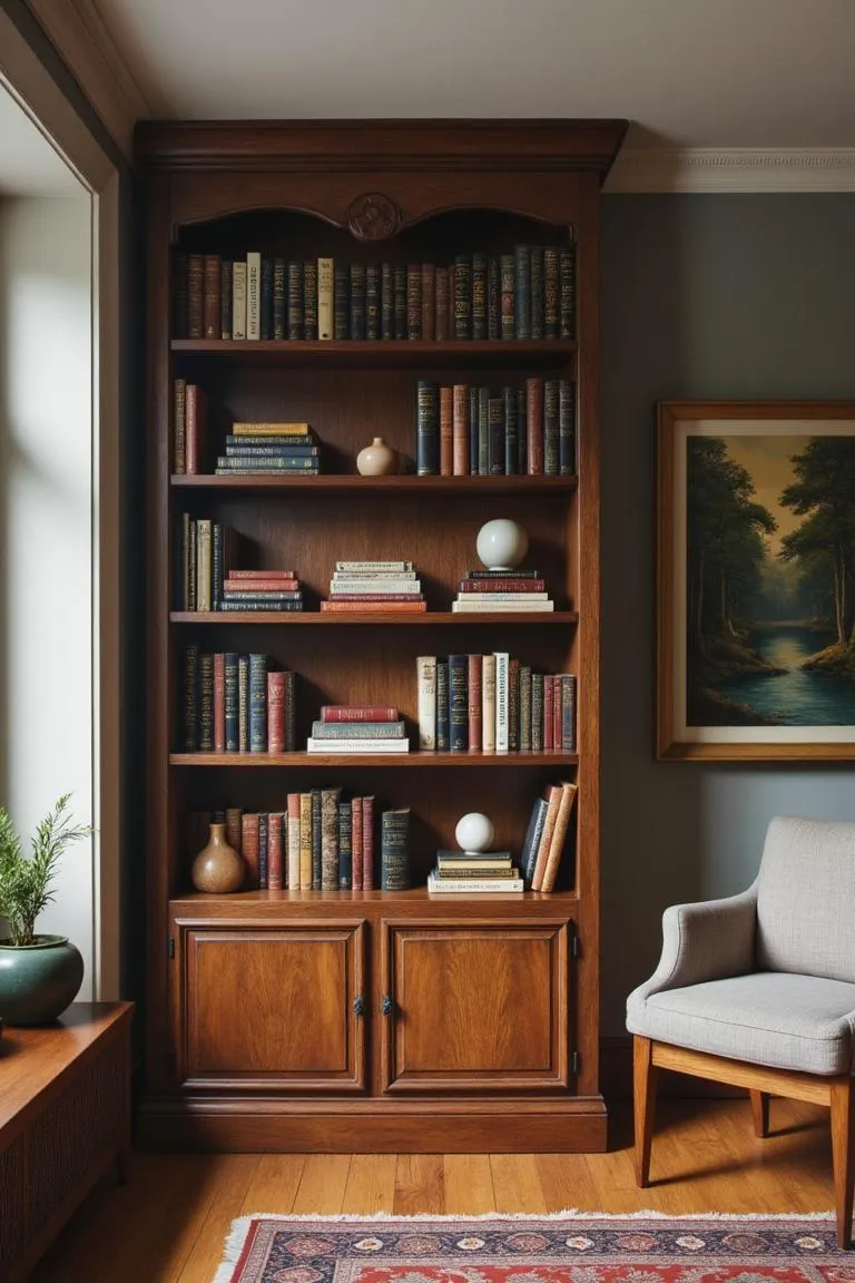 18. Vintage Bookshelf