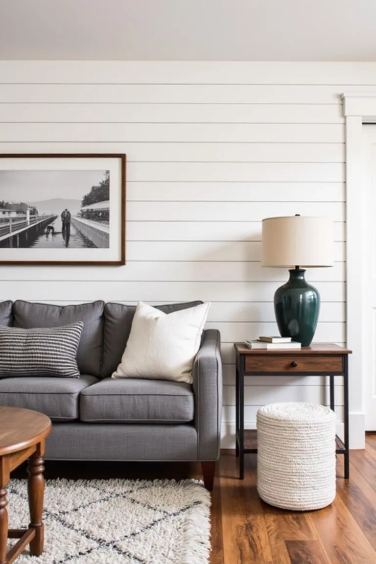 2. Shiplap Accent Wall