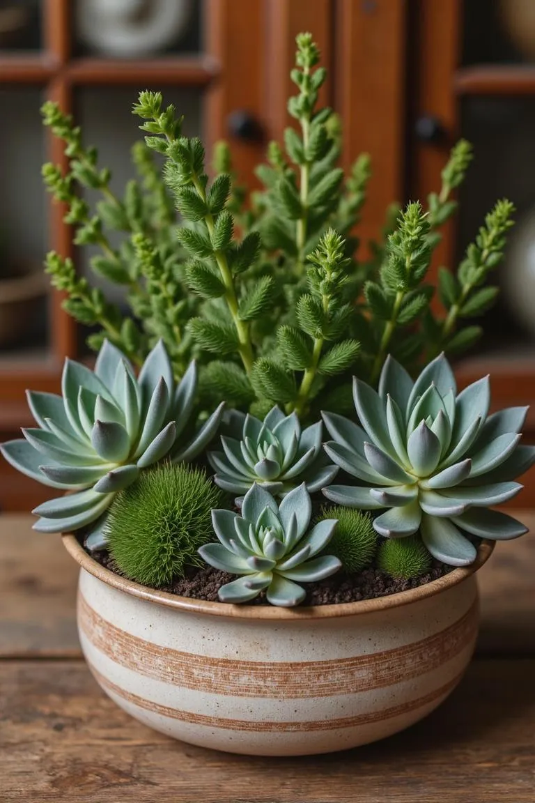 23. Grow Herbs and Succulents