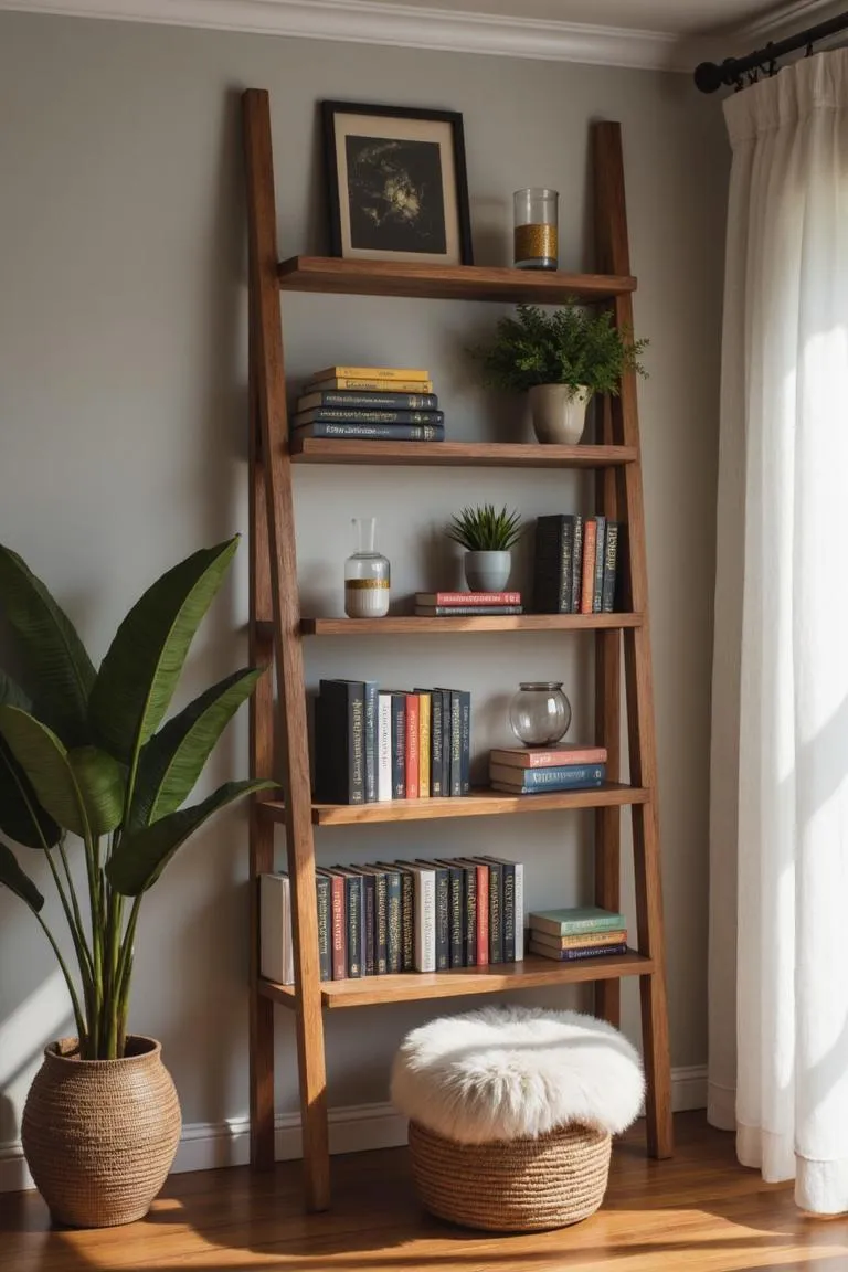 3. Ladder Bookshelf