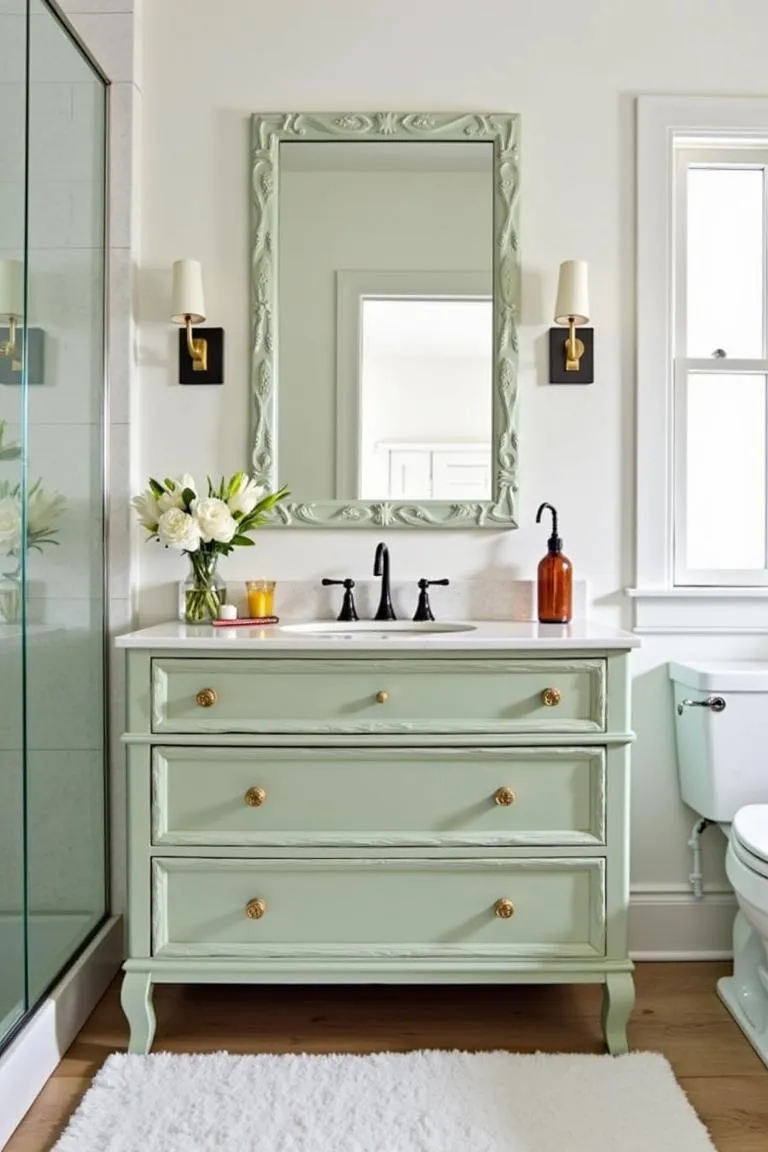 8. Repurposed Dresser Vanity