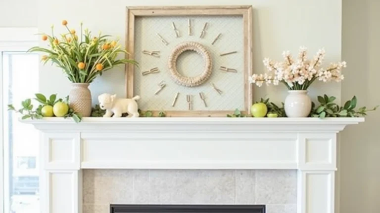 Fresh Spring Mantel Decorating Ideas