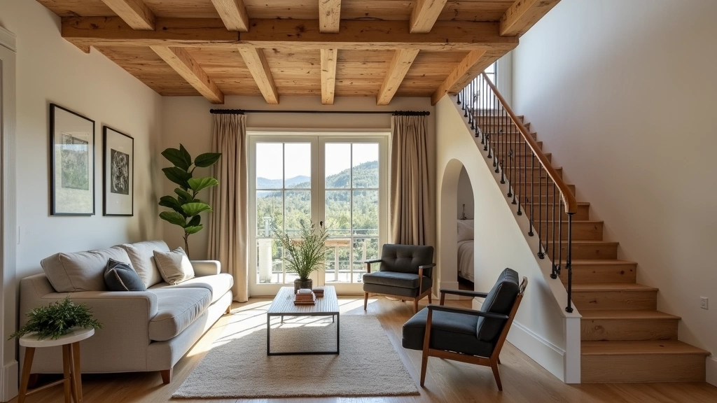 Cozy Living Room Under the Stairs