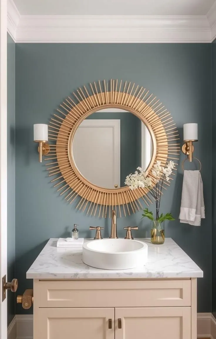 Add a Statement Sunburst Mirror