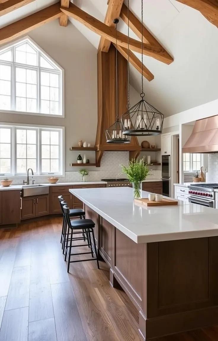 An Oversized Kitchen Island That Anchors the Room