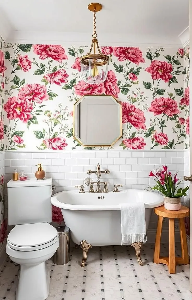 Hang Some Bold Floral Wallpaper