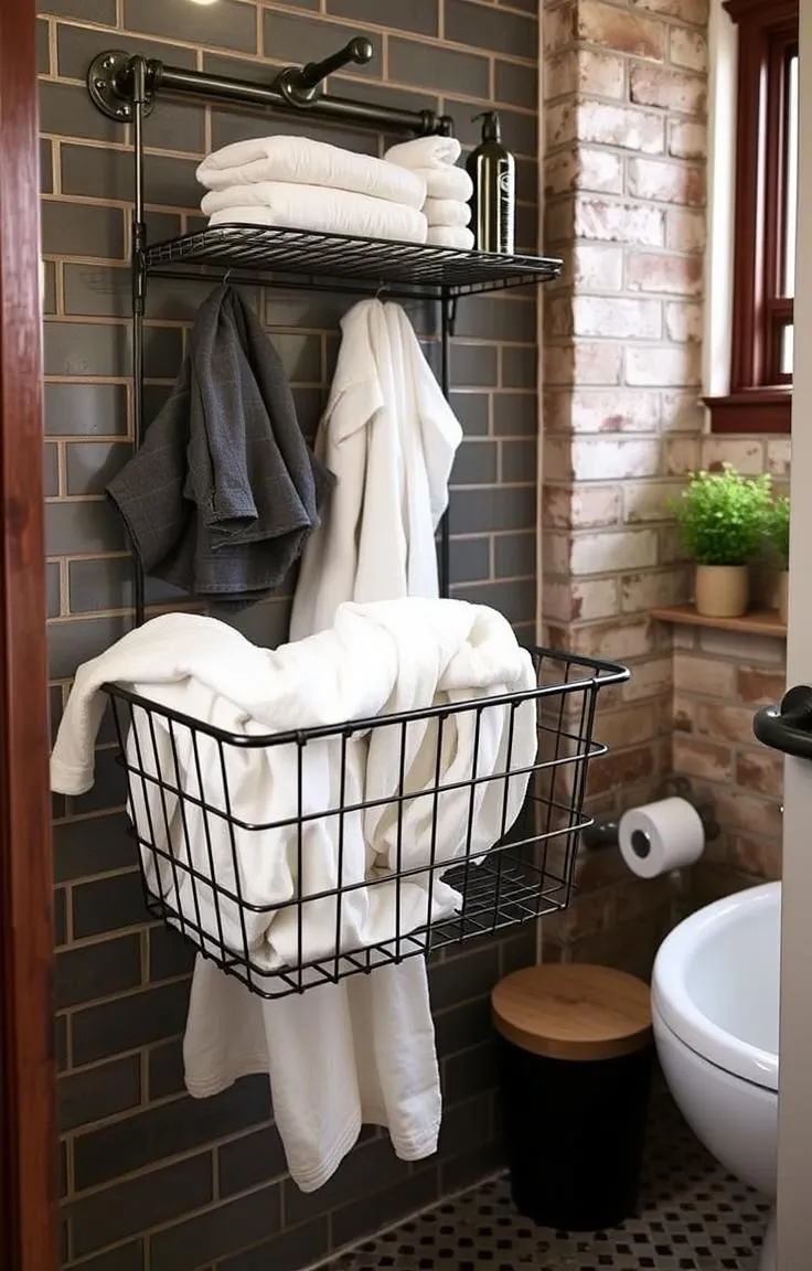 Hang a Wire Laundry Basket
