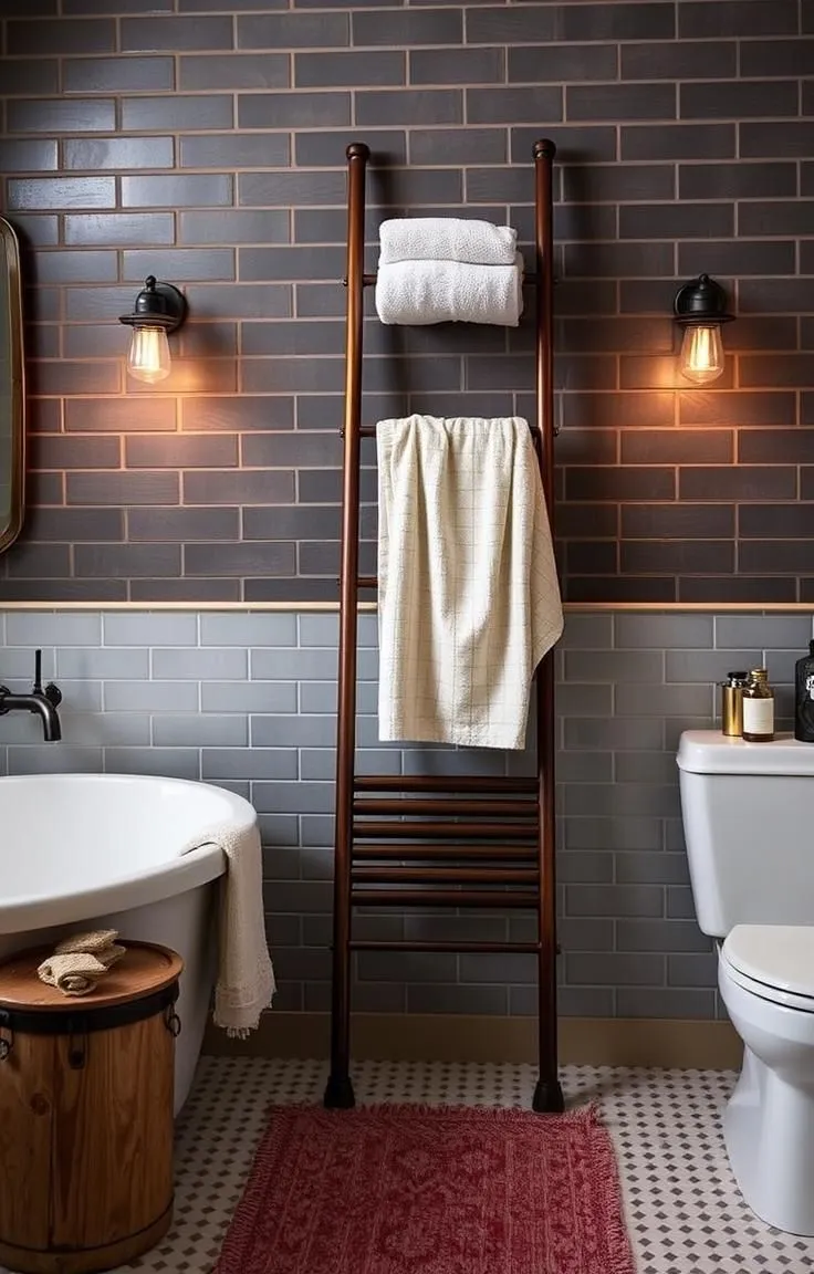 Install a Towel Warmer Ladder