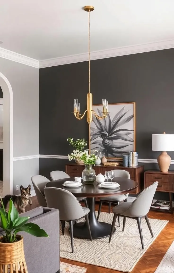 Paint a Feature Wall in the Dining Area
