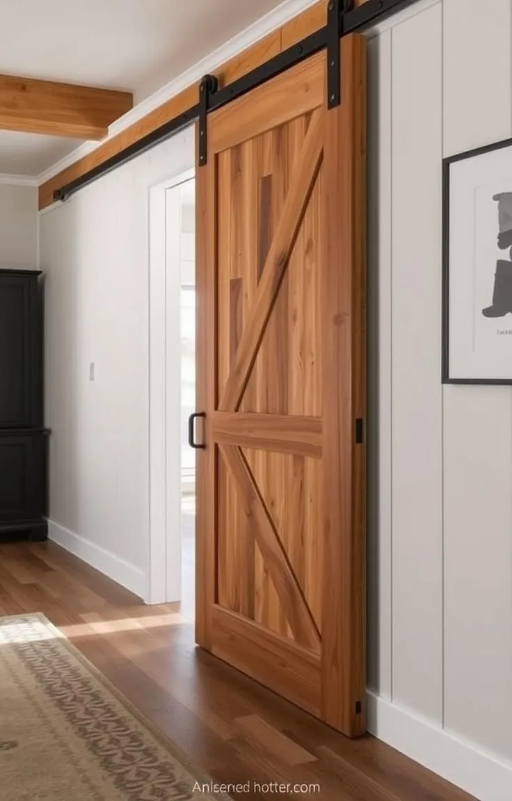Use Sliding Barn Doors to Divide Spaces