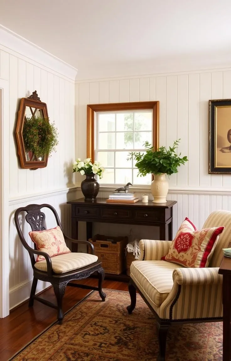 Use Wainscoting or Beadboard Paneling