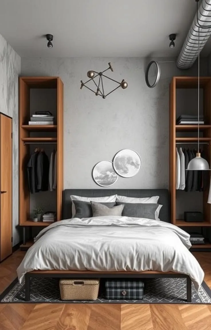 Utilize Open Wardrobes and Clothing Racks