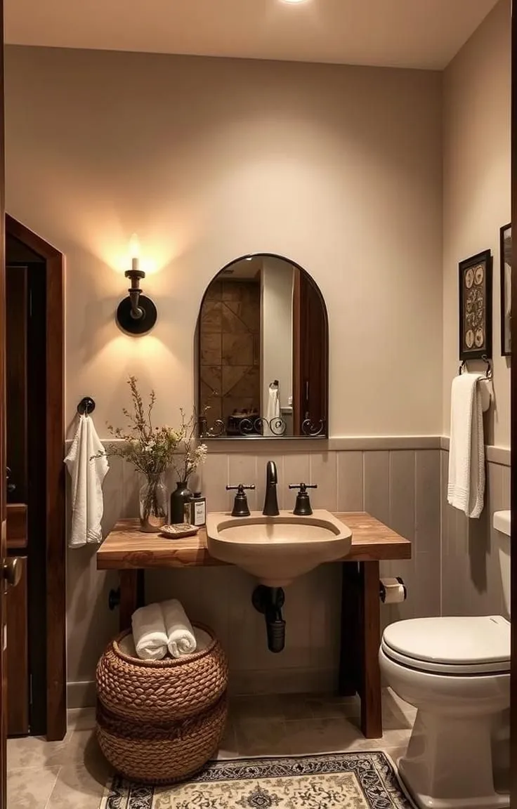 Wall-Mounted Rustic Sconces